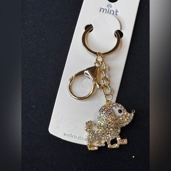 Mint Sparkly Dog Keychain/Purse Charm Pink - Picture 12 of 12